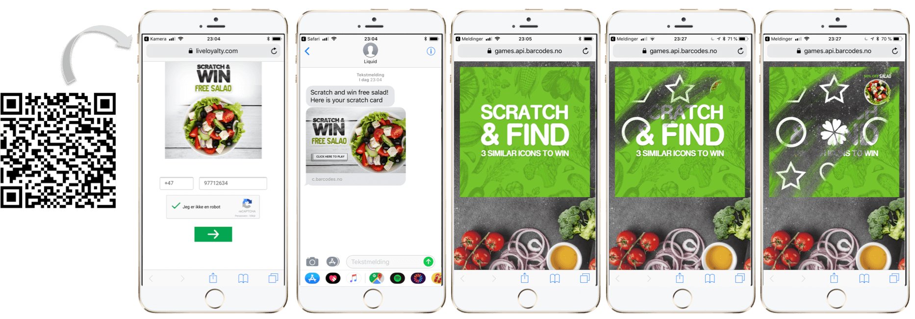 scratch and win free salad