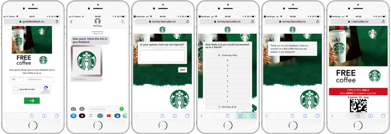 starbucks give feedback